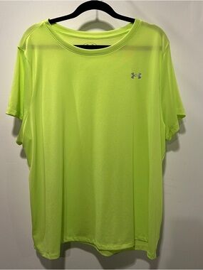 Under Armour Women’s Neon Yellow Short-Sleeve Performance Tee 2X